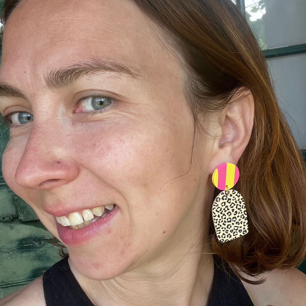 Koh Samui - Leopard / Coeur rose&jaune