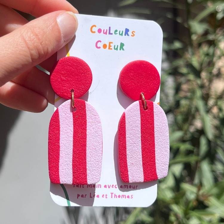 Koh Samui ☀️- Rayures Rouge/Rose