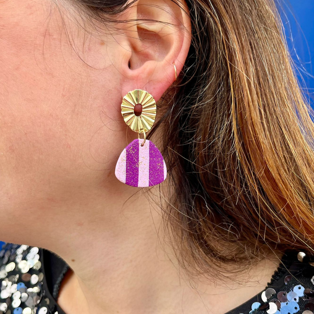 Cartagena - Rayures Violettes/ Roses