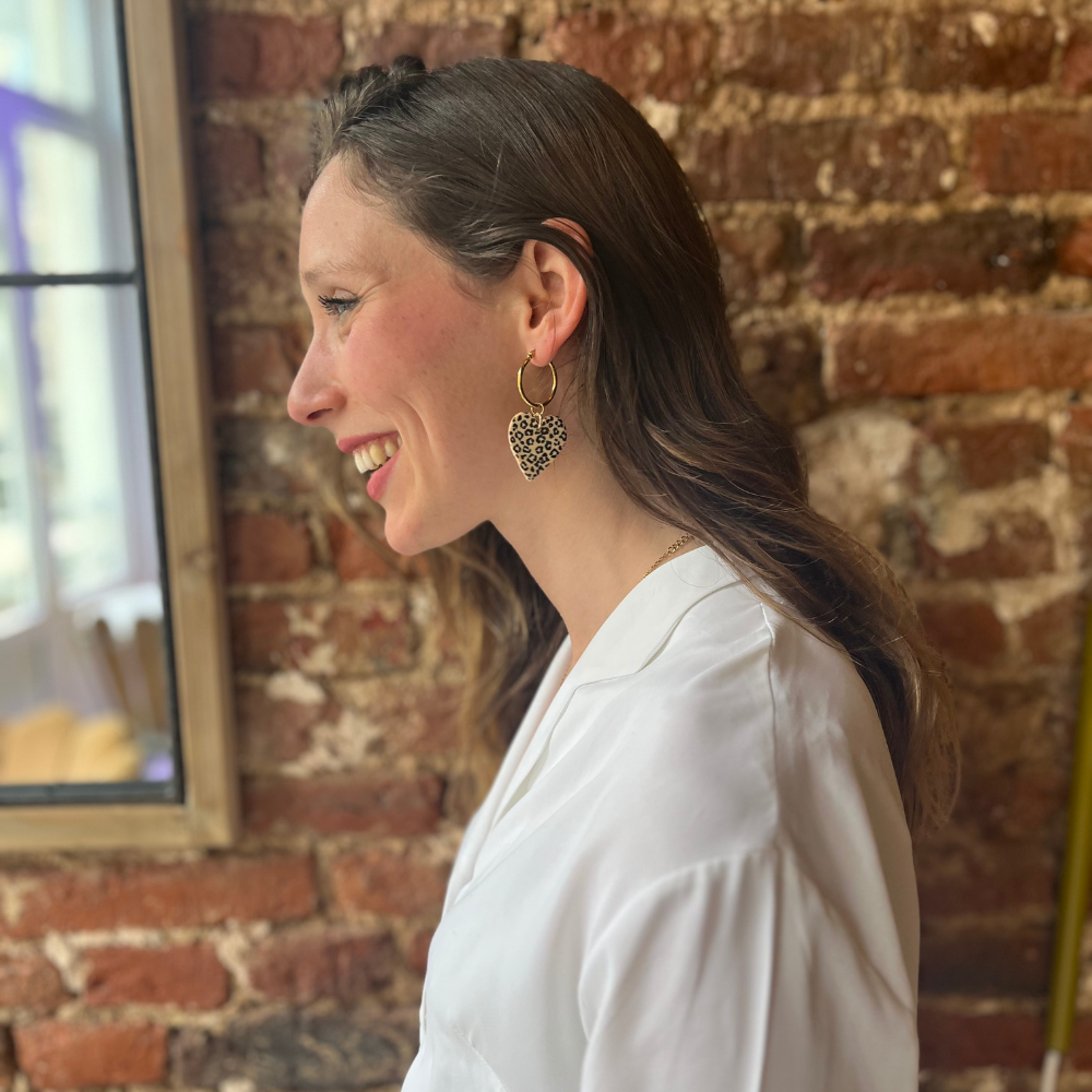 Valentina ☀️  - Créole Coeur, Léopard