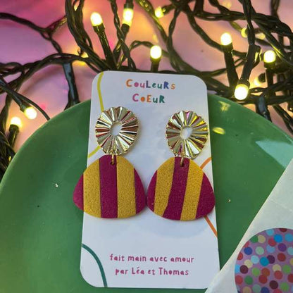 Cartagena - Fushia & Ocre