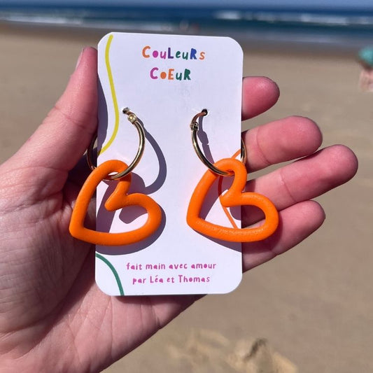 Valentina ☀️  - Créole Coeur, Orange