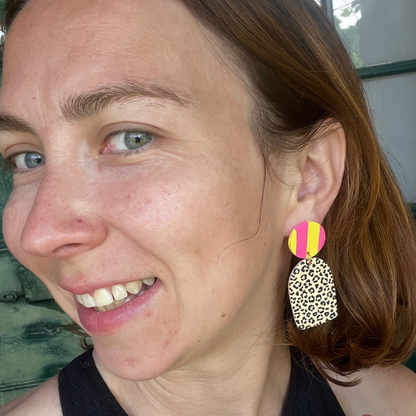 Koh Samui - Leopard / Coeur rose&jaune
