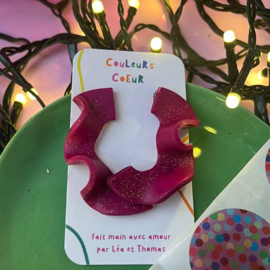 Portofino - Rose fushia pailletée