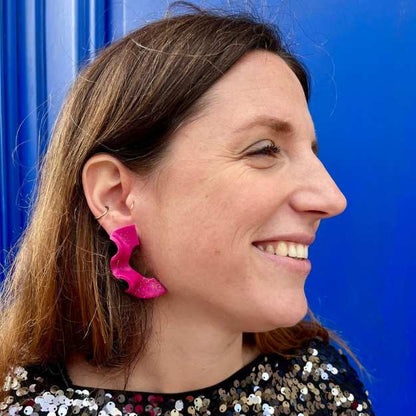 Portofino - Rose fushia pailletée