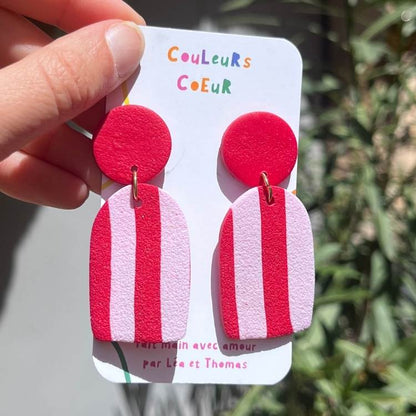 Koh Samui ☀️- Rayures Rouge/Rose