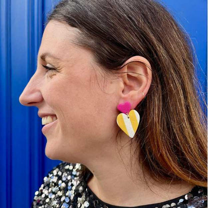 Venise - Rose & Ocre/Blanc