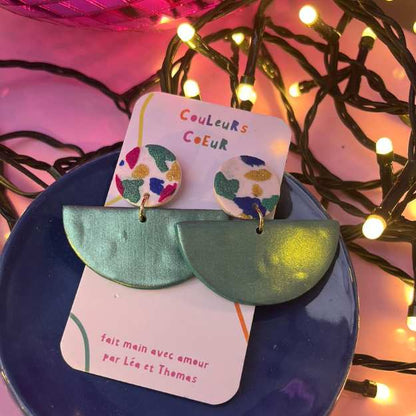 Ibiza - Vert irisé & terrazzo