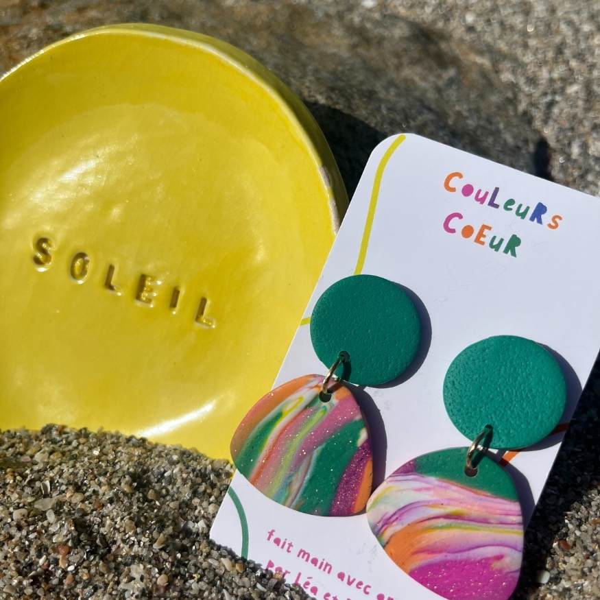 Cartagena ☀️- Marbré Orange/Vert/Rose