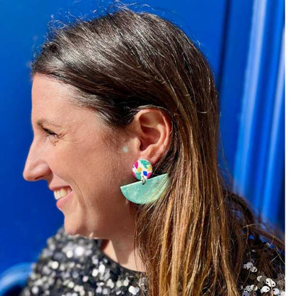 Ibiza - Vert irisé & terrazzo