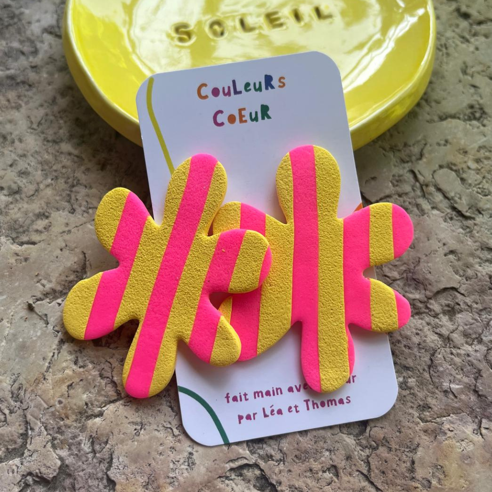 Buenos Aires - Rose fluo & Jaune