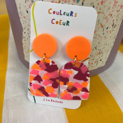 Koh Samui - Orange/Bordeaux/Rose fluo