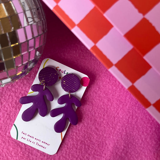 BRADERIE - Seychelles violettes à clips