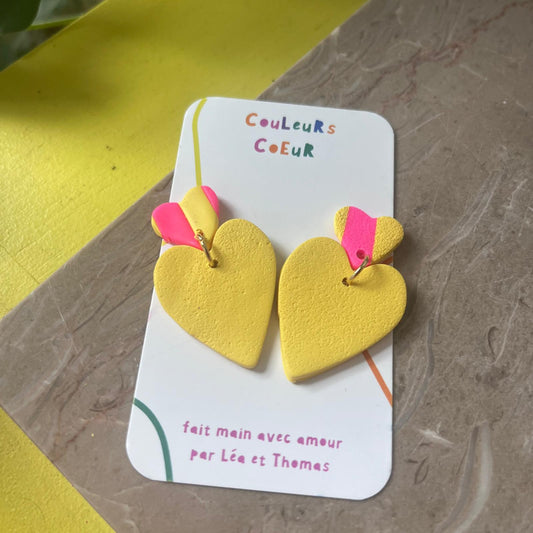 Venise - Jaune Coeur Rose/Jaune